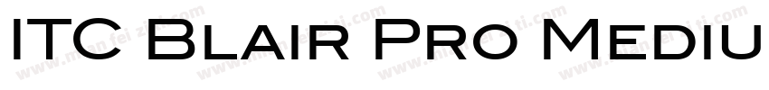 ITC Blair Pro Medium字体转换